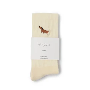 Lieblingspfote Bestickte Dackel Socken